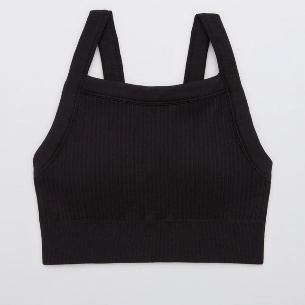 Aerie ribbed seamless longline bralette